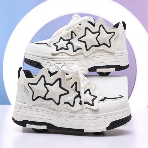 Children Roller Skates New Fashion Wear-resistant Outdoor Entertainment Four-wheel Shoes Detachable Ice Skate for Kids